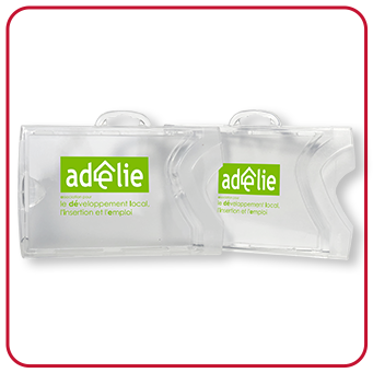 See custom Adélie rigid badge holder